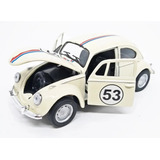 Carrinho Fusca Herbie 53 Escala 1 32 Miniatura Metálica