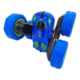 Carrinho Giratório De Controle Remoto Stunt 360 Cor Azul