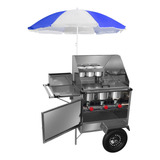 Carrinho Hot Dog Cachorro Quente Com Guarda Sol