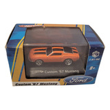 Carrinho Hot Wheels Custom 67 Mustang Laranja 1 87 Lacrado