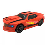 Carrinho Hot Wheels Flash Camaro Laranja Com Luz E Som