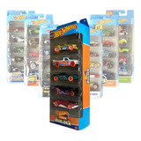 Carrinho Hot Wheels Pack Com 5 Original Colecionar Mattel