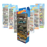 Carrinho Hot Wheels Pack Com 5 Original Colecionar Mattel