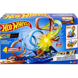 Carrinho Hotwheels Pista Action Voltas E Colisoes Desafiador