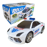 Carrinho Infantil Carrinho De Polícia Com Luzes 3d Som Luz