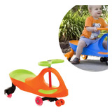 Carrinho Infantil Gingacar Laranja Com Led