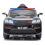 Carrinho Infantil Passeio Elétrico Pequeno Policial Controle
