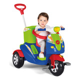 Carrinho Infantil Passeio Moto Uno Empurrador Ou Pedal