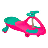 Carrinho Infantil Super Car Gira Volante Menino E Menina Cor Rosa E Tiffany