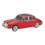 Carrinho Jaguar Retrô Bluetooth Caixinha De Som Rádio Fm Mp3