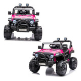 Carrinho Jeep Elétrico Infantil Multifunções Jipe 12v Thor Baby Style Cor Rosa Voltagem Do Carregador 110v 220v