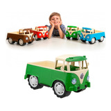 Carrinho Kombica Picape Kombi Clássica Brinquedo Infantil Cor Variadas Personagem Carrinho Kombi