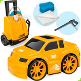 Carrinho Lava Rápido Wash Garage Motocross Pick up Brinquedo