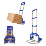 Carrinho Mao Dobravel Aluminio Alca Transporte Carga Compras