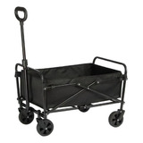 Carrinho Mao Vagao Transporte Dobravel Camping Compras Pet Cor Preto