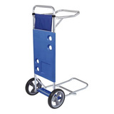 Carrinho Mesa Dobrável Para Praia Até 20kg Com Avanço Belfix Cor Azul