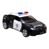 Carrinho Miniatura Da Policia Em Ferro Escala 1 32 De 12cm