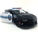 Carrinho Miniatura De Ferro Camaro Policia