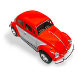 Carrinho Miniatura Fusca Ferro Fricção Coleção Escala 1 32