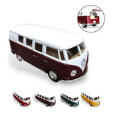 Carrinho Miniatura Kombi 1962 Metal Coleção Escala 1 32