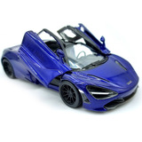 Carrinho Miniatura Mclaren 720s Esportivo Ferro Roxo