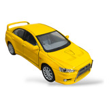 Carrinho Miniatura Mitsubishi Lancer Evolution Metal Coleção