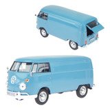 Carrinho Miniatura Vw Transporter Kombi Perua Metal 1 24