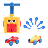 Carrinho Movido Ar Lança Balão Sem Pilha Educativo Colorido