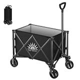 Carrinho Multiuso Dobravel Portátil Até 100kg Para Transporte Carga- Camping- Jardinagem- Pet