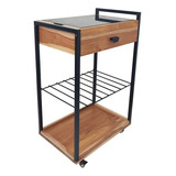 Carrinho P Churrasco Utensílios Gourmet Decoração Multiuso