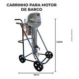 Carrinho P Motor De Barco Até 40 Hp 4 Rodas