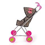 Carrinho Para Bonecabebê Reborn Semi Luxo Preto