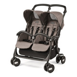 Carrinho Para Gemeos Aria Shopper Twin Peg Perego Mod Beige