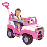 Carrinho Pedal Jeep Passeio Infantil Bebê Totoca 4x4 Rosa
