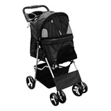 Carrinho Pet Cachorro Cães E Gatos Moderno Luxo Nagano Ncppp 64cm Preto