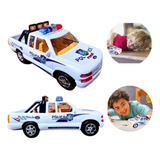Carrinho Polícia Picape Sirene Giroflex Brinquedo Infantil