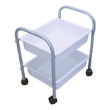 Carrinho Porta Esmalte Manicure pedicure 2 Bandejas