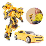 Carrinho Robo Transformers Camaro Brinquedo Divertido