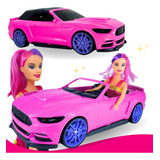 Carrinho Rosa Para Menina Boneca Tipo Barbie P Presente