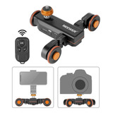 Carrinho Slider Motorizado Faz Curva Para Camera Neewer