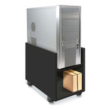 Carrinho Suporte Para Computador Preto 100 Mdf