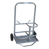 Carrinho Transporte 2 Cilindros Oxigenio gas Glp 1m3 Wmoglp