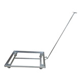 Carrinho Transporte Tartaruga Para Caixa 40x60 Com Puxador