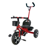 Carrinho Triciclo De Passeio Infantil C Empurrador E Pedal