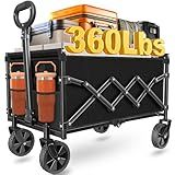 Carrinhos De Carroça Dobráveis - Carrinho Dobrável Com Rodas - Carrinho Utilitário Dobrável Para Acampamento Esportivo- Mercearia- Preto
