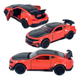 Carrinhos Miniatura De Ferro Fricção Com Som Led Camaro Gt r