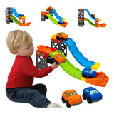 Carrinhos Super Pista Infantil Com 2 Ramp Racer 28 Peças