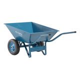 Carriola Carrinho De Mão Extra Reforçado 300kg Premium Cor Azul aço