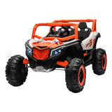 Carro 12v Quadriciclo Elétrico Infantil Com Buzina E Música Cor Laranja