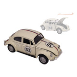 Carro Antigo Fusca Herbie Miniatura Ferr Coleção Escala 1 32